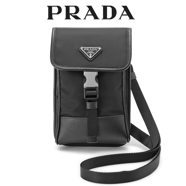 【人気商品】 PRADA メッセンジャーバッグ ショルダー テスート ブラック ショルダーバッグ 【特別訳あり特価】