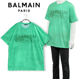 【送料無料】バルマン BALMAIN Paris デザートロゴ エココットン Tシャツ AH1EG010GC61-UFT【新作】【SALE】