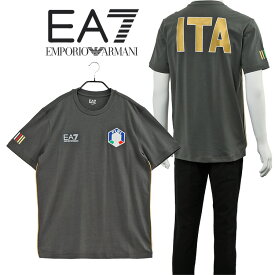 Ea7 Emporio Armani エンポリオ アルマーニ FISI ストレッチコットンジャージー Tシャツ 6LPT1F-PJ03Z-960【SALE】