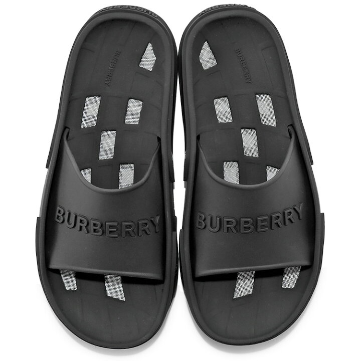 楽天市場】バーバリー サンダル BURBERRY バックロウ ラバー スライド  