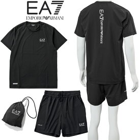 エンポリオアルマーニ EMPORIO ARMANI EA7 ダイナミック アスリート Tシャツ＆ショートパンツセット パッカブル VENTUS7 テクニカルファブリッ 8NPV03-PNDDZ-1200【新作】