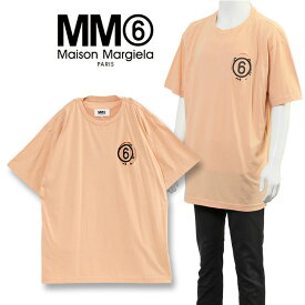 MM6 Maison Margiela ナンバリング ロゴ Tシャツ S62GD0146-S23588-124 ベージュ【新作】【SALE10】