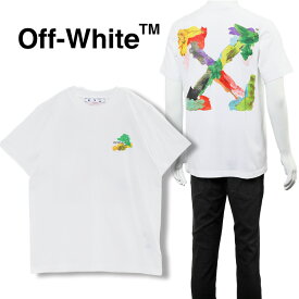 オフホワイト Off-White Tシャツ ブラッシュ アロー スリム OMAA027S23JER004-0184 ホワイト【新作】【SALE】