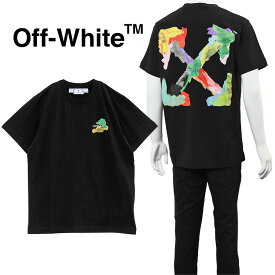オフホワイト Off-White Tシャツ ブラッシュ アロー スリム OMAA027S23JER004-1084 ブラック【新作】【SALE】
