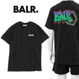 ボーラー BALR. Tシャツ Olaf Straight Graffiti T-Shirt B1112.1170-JET BLACK【新作】【SALE】