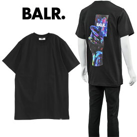 ボーラー BALR. Tシャツ バックプリント OLAF STRAIGHT MULTI COLOR CARD B1112.1171-JET BLACK【新作】【SALE】