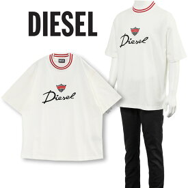 ディーゼル DIESEL オーバーサイズ エンブレム Tシャツ A09028-0BJAN T-WASH-G6-141【新作】【SALE】