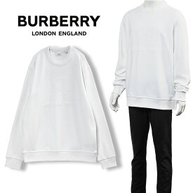 バーバリー トレーナー BURBERRY EKD ホワイト × ホワイト 8072758-A1464 WHITE【SALE10】