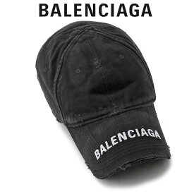 バレンシアガ BALENCIAGA ウォーンアウトエフェクト ロゴ キャップ 745132-410B2-1077【新作】【SALE10】