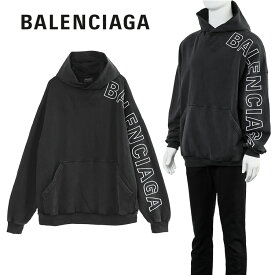 バレンシアガ BALENCIAGA オーバーサイズ パーカー Outline Hoodie 739024-TOVV2-9034【新作】【SALE10】