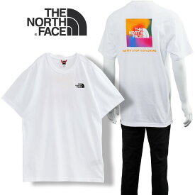 ノースフェイス Tシャツ レッドボックス THE NORTH FACE ホワイト/スーパーソニックブルーカラーグラデーションプリント RED BOX TEE NF0A2TX2 M S/S REDBOX TEE-EU-IA0【SALE】