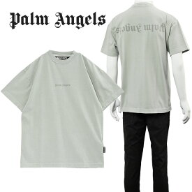 パーム エンジェルス Palm Angels Tシャツ GD REVERSE LOGO PMAA001S23JER004-0505 LIGHT GREY【新作】