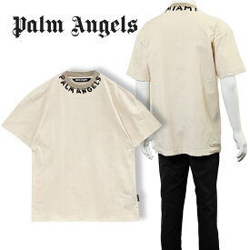パーム エンジェルス Palm Angels Tシャツ Seasonal Logo vintage Tee PMAA072S23JER007-0110【新作】