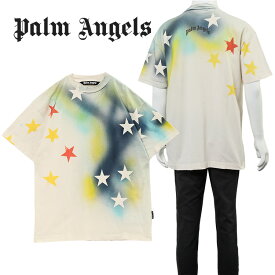 パーム エンジェルス Palm Angels Tシャツ Sprayed Stars Vint Tee PMAA072S23JER008-0184【新作】