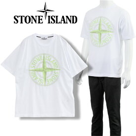 ストーンアイランド STONE ISLAND Tシャツ 'STITCHES THREE' EMBROIDERY スリムフィット 781521580-V0001【新作】【SALE】
