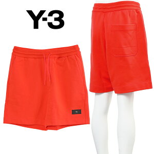 Y-3 XEFbg n[tpc Y-3 Organic Cotton Terry Shorts IB4794-SEMI SOLAR RED Z~\[[bhyVz