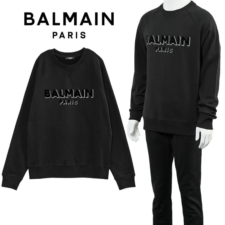楽天市場】バルマン BALMAIN トレーナー メタリックフロック 