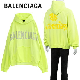 バレンシアガ BALENCIAGA パーカー Tape Type Ripped Pocket Hoodie 744441-TOVB1-7204【新作】【SALE10】