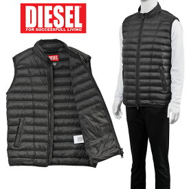 ディーゼル DIESEL オーバルD ホーキル 中綿ベスト レギュラーフィット A10693-0BHAZ W-HAWKYL-SL-9XX ブラック