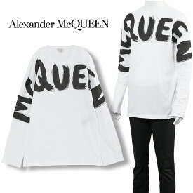ALEXANDER McQUEEN ロンT 長袖Tシャツ McQueen グラフィティ 664426-QTZ89-0900【新作】【SALE10】
