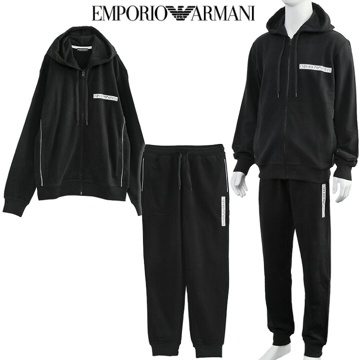 楽天市場】EMPORIO ARMANI アルマーニ セットアップ パーカー 