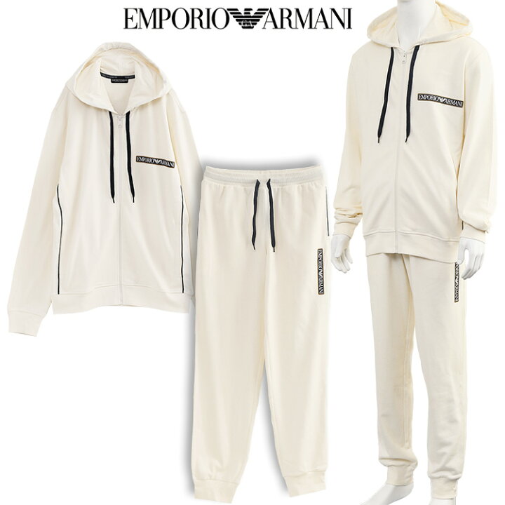 楽天市場】EMPORIO ARMANI アルマーニ セットアップ パーカー 