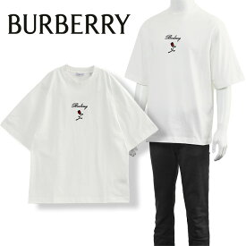 バーバリー BURBERRY ロゴ ローズ コットンTシャツ レギュラーフィット 8083728-B7264 RAIN【新作】