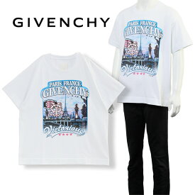 ジバンシィ GIVENCHY ブランドロゴ ワールドツアー Tシャツ ボクシーフィット BM71JB3YJK-100：WHTE【新作】