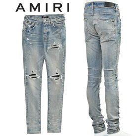アミリ AMIRI ダメージ ジーンズ MX1 JEAN PXMD001-CLAY INDIGO【新作】 アミリ デニム