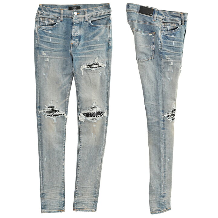 楽天市場】アミリ AMIRI ダメージ ジーンズ BANDANA JEAN PXMDS154 