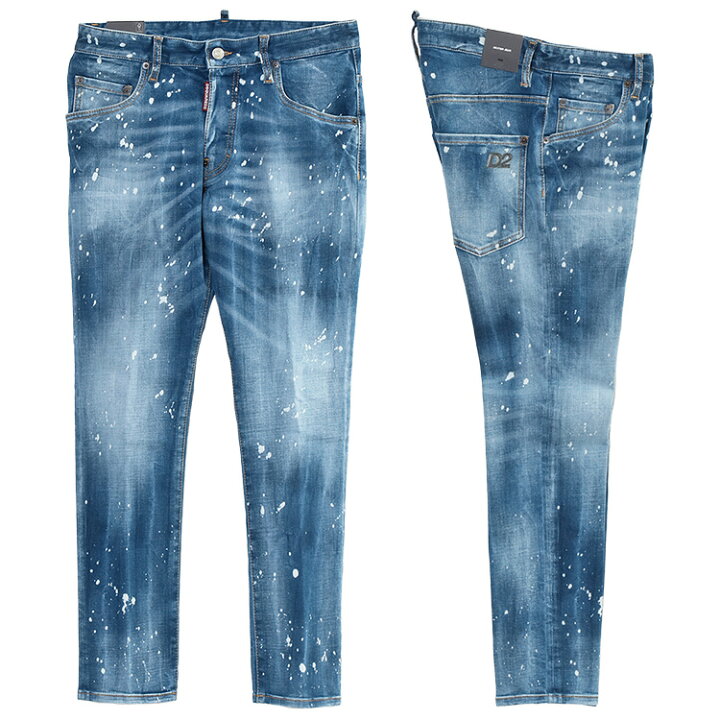 楽天市場】DSQUARED2 スケーター ジーンズ SPOTS WASH SKATER JEANS 