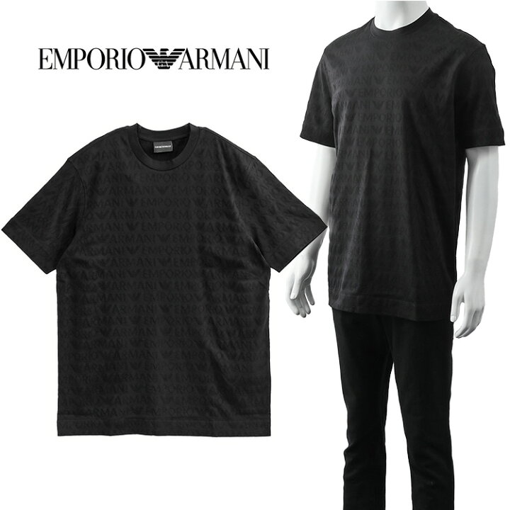 楽天市場】アルマーニ EMPORIO ARMANI 総柄 Tシャツ ジャージー製 