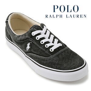 �|�� �����t���[���� �X�j�[�J�[ POLO Ralph Lauren �L�[�g�� �E�H�b�V���h �L�����o�X �X�j�[�J�[ KEATON-PONY SNEAKER 816932174002-BLACK �u���b�N