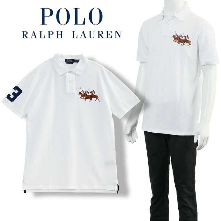 楽天市場】POLO Ralph Lauren ポロシャツ トリプル ポニー COSTOM SLIM 