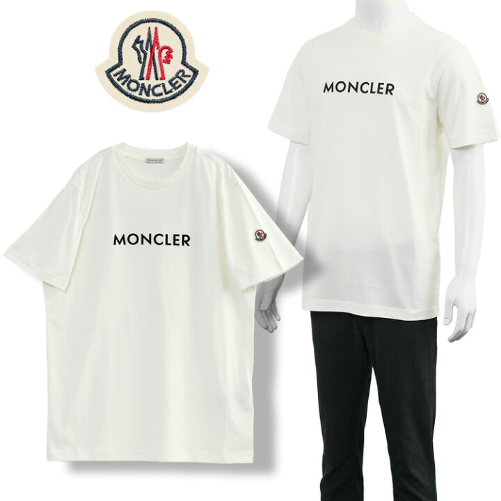 楽天市場】モンクレール MONCLER Tシャツ ラバーロゴ 8C000-34-89AJS 