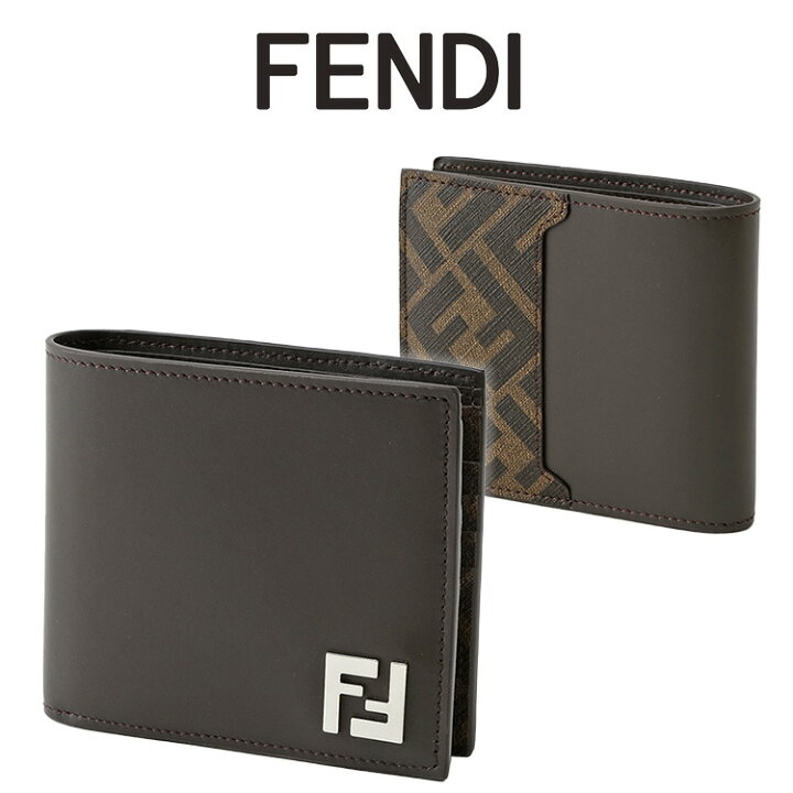 楽天市場】FENDI フェンディ FFスクエア 二つ折り財布 7M0356-AFF2 