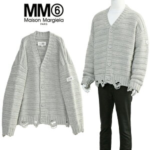 MM6 Maison Margiela ニューメリック Vネック カーディガン SH0HP0005-M13040-857M【新作】