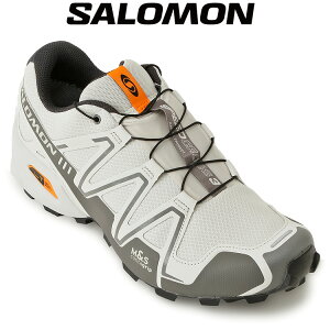 SALOMON �T������ SPEEDCROSS 3 GORE-TEX �X�j�[�J�[ L47731800-LUNAR ROCK CASTLEROCK TURMERIC / Quicklace�y�V��z