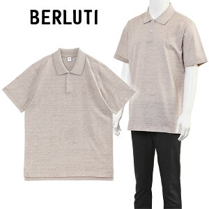 �x�����b�e�B BERLUTI �|���V���c Scritto Pique Polo R29JPS59-002-D56_BREEZY_BEIGE�y�V��z