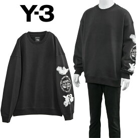 ワイスリー Y-3 トレーナー オーバーサイズ GRAPHIC CREW SWEAT JX4749-BLACK ブラック【新作】