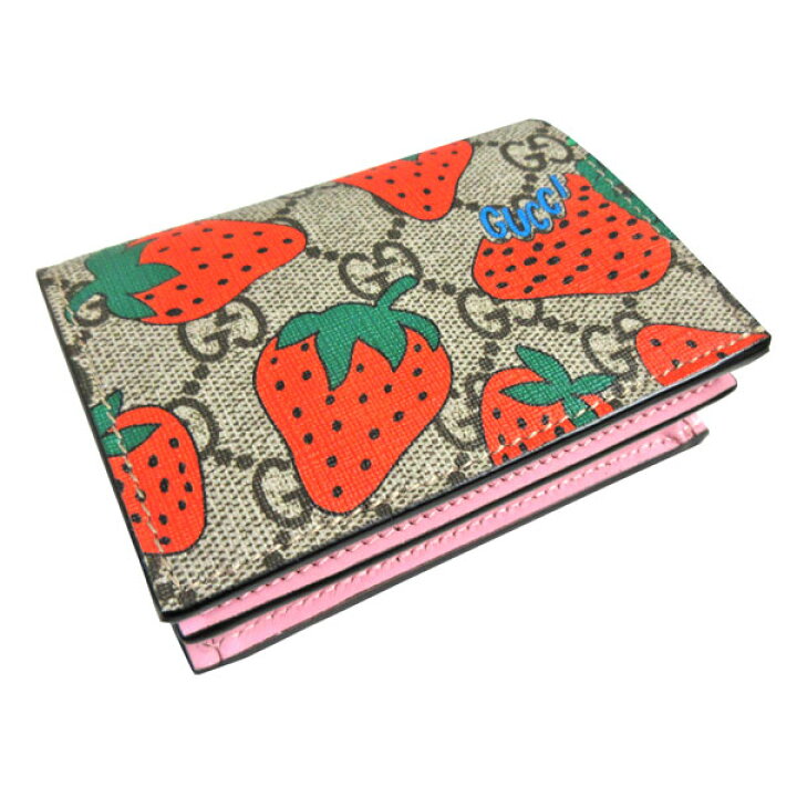 楽天市場】≪新品≫GUCCI グッチ ストロベリー いちご プリント 財布 