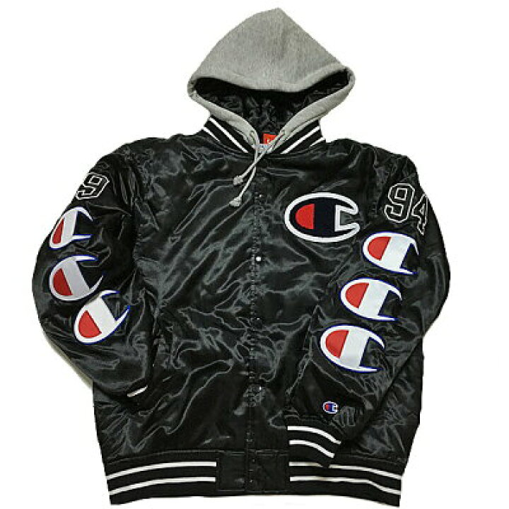 楽天市場】≪新品≫ Supreme 18aw Champion Hooded Satin Varsity  