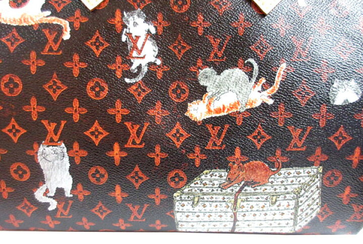 楽天市場 新品 ルイ ヴィトン スピーディ バンドリエール 30nm キャットグラム M Louis Vuitton I Cat Monoguram ネコ 猫 犬柄 ボストン バッグ ストラップ グレースコディントンイラスト 限定 ルイヴィトン インポートミュゼ心斎橋筋一丁目店