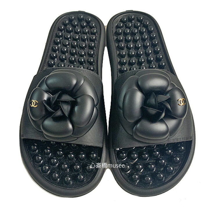 楽天市場】≪新品≫CHANEL シャネル カメリア 健康サンダル ゴールドCC 