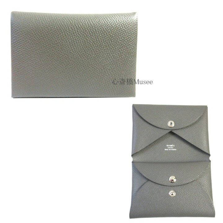 楽天市場】≪新品≫エルメス カードケース カルヴィ デュオ グリ 
