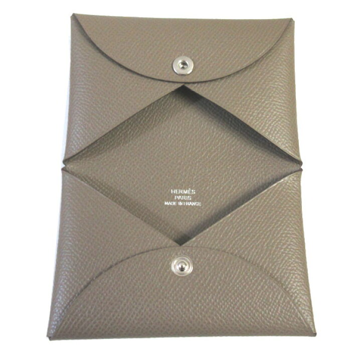 楽天市場】≪ 新品 ≫ エルメス カードケース カルヴィ エトゥープ  