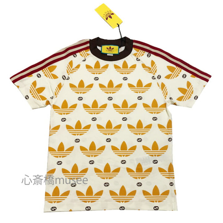 楽天市場】≪ 新品 ≫ adidas x Gucci メンズ トレフォイル プリント T  