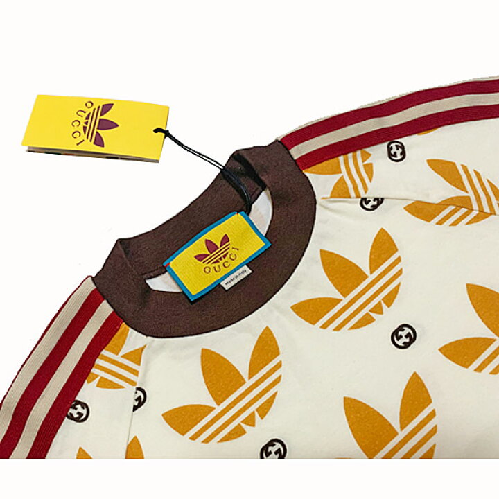 楽天市場】≪ 新品 ≫ adidas x Gucci メンズ トレフォイル プリント T 