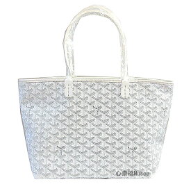 ≪ 新品 ≫ 正規品 GOYARD ゴヤール アルトワ PM 白 ホワイト ブロン ファスナー付き トートバッグ ショッパー リボン ラッピング ARTOIS PM BLANC WHITE tote bag