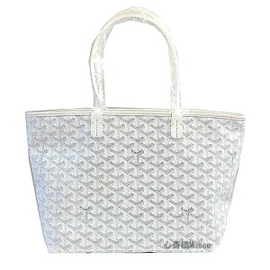 �� �V�i �� ���K�i GOYARD �S���[�� �A���g�� PM �� �z���C�g �u���� �t�@�X�i�[�t�� �g�[�g�o�b�O �V���b�p�[ ���{�� ���b�s���O ARTOIS PM BLANC WHITE tote bag